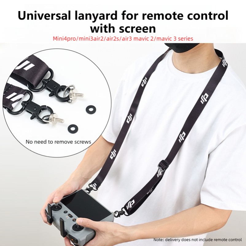 Dji Drone Mini 3 - DJI RC 2 リモートコントローラー用、落下防止機能付きで長さ調節可能なネックストラップ。Mini 5/4/3 Pro、Air3、Mavic3
