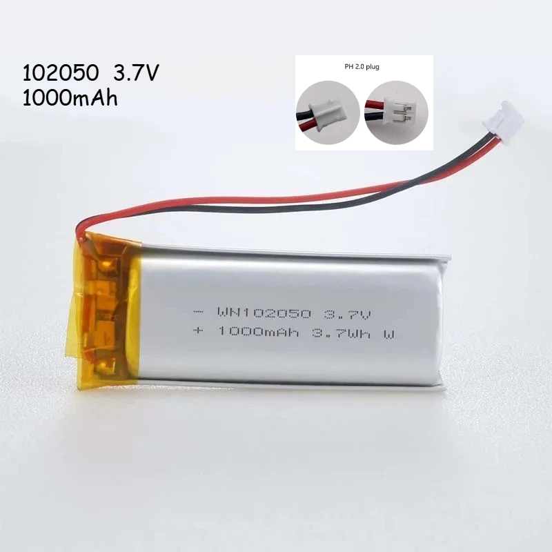 3.7V 1000mAh 102050 Li-Po バッテリ - Eachine Drone E58 のレビューと価格