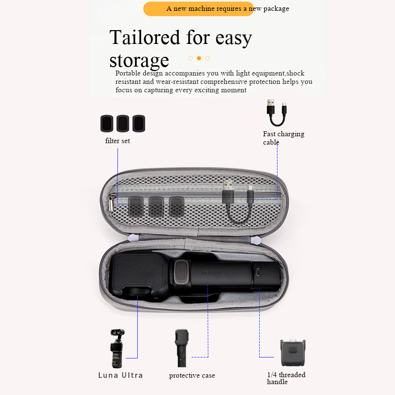 収納袋 Insta360 ルナウルトラジンバルカメラ用ハード - Drone Gimbal Case のレビューと価格